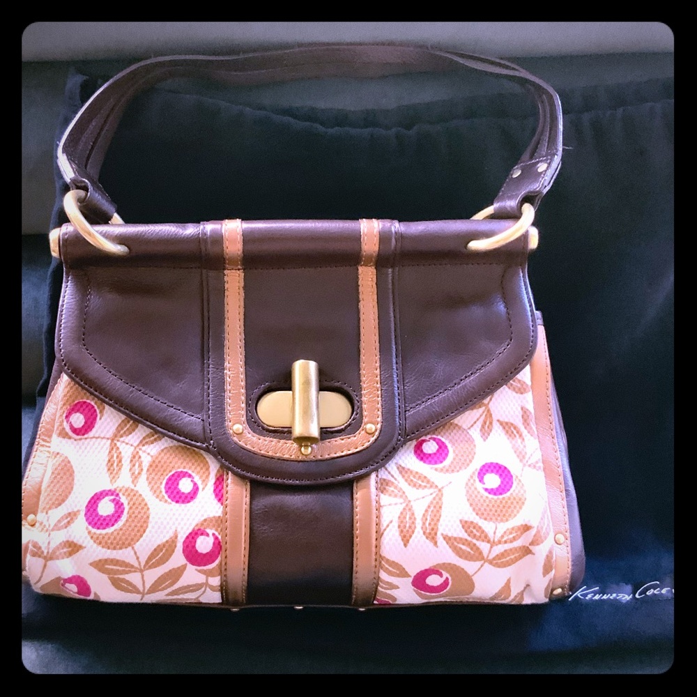 Kenneth Cole retro handbag spring summer leather